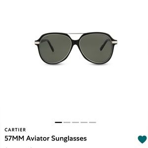 Cartier  57 mm aviator sunglasses